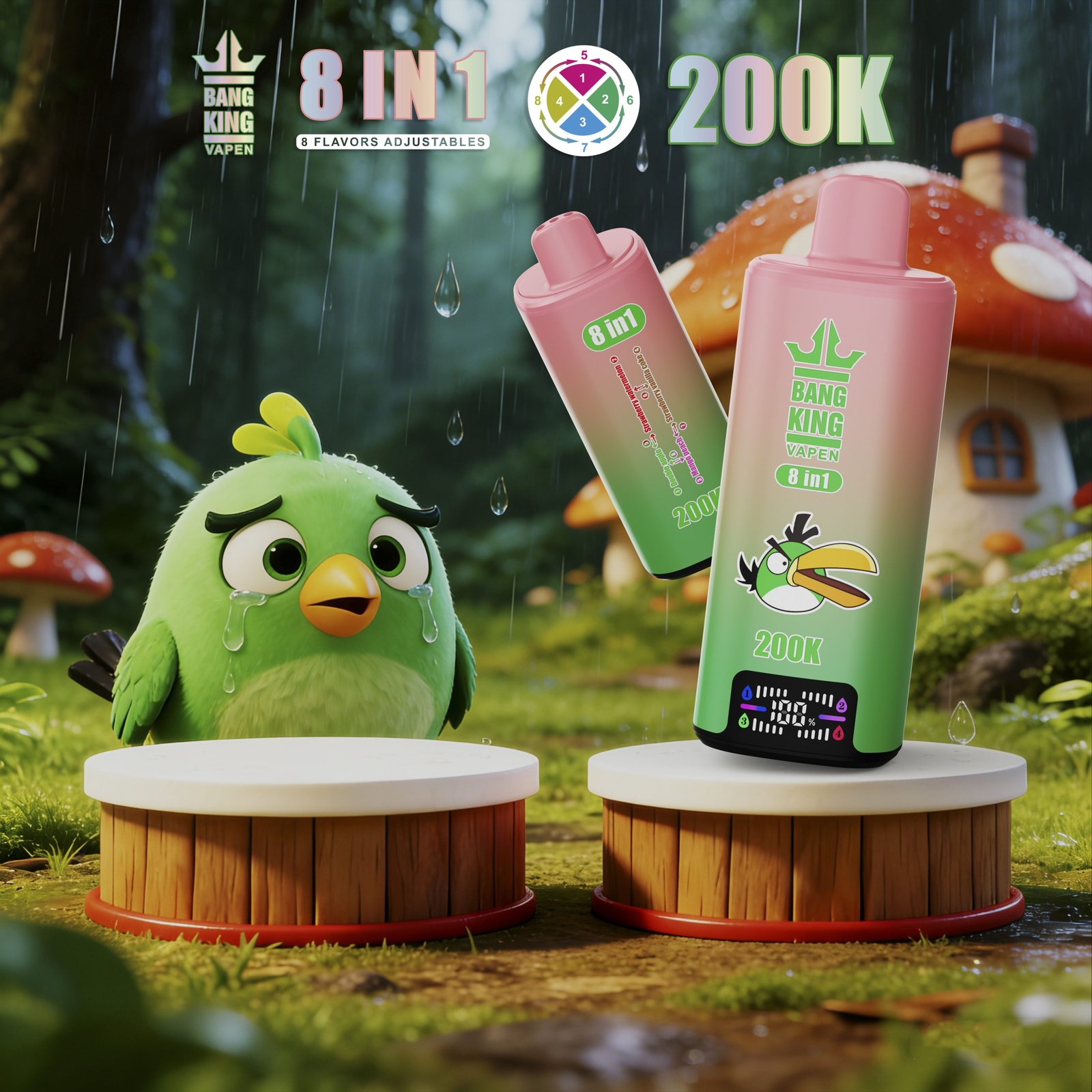 Bang King 200K Puffs 8-in-1 使い捨てVAPE