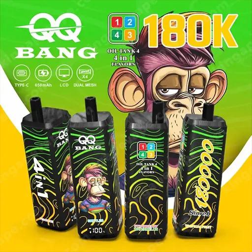 QQbang-180k-10 | 電子タバコ, 使い捨て, パフ