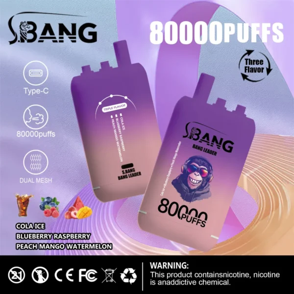 vape-bang-leader-80000-80k-puffs-cola-ice-blueberry-raspberry-peach-mango-waterm